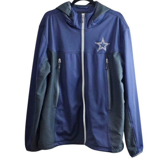 NFL Men's Dallas Cowboys Ultra Game Full-Zip Navy Hoodie Jacket